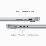 Apple MacBook Pro (16") 2023 CTO, Notebook silber, 48 GB, 4 TB (4 TB SSD), M3 Max 40-Core GPU, MacOS, Deutsch