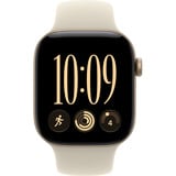 Apple Watch Series 12, Smartwatch gold, Aluminium, 42 mm, Sportarmband Sand M/L