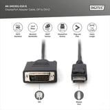Digitus Adapterkabel DisplayPort > DVI-D schwarz, 1 Meter