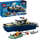 LEGO 60456 City Verfolgungsjagd im Polizeiboot, Konstruktionsspielzeug 