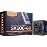 SilverStone SST-SX500-G V1.1, PC-Netzteil schwarz, 2x PCIe, Kabel-Management, 500 Watt