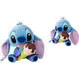 Simba Disney Stitch mit Eiscreme, Kuscheltier 25 cm