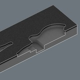 Wera 9781 Schaumstoffeinlage KNIPEX Zangen Set 2, 3‑teilig, Zangen-Set schwarz/grau, in Schaumstoffeinlage für Werkstattwagen