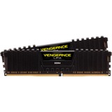 Corsair DIMM 64 GB DDR4-3600 (2x 32 GB) Dual-Kit, Arbeitsspeicher schwarz, CMK64GX4M2D3600C18, Vengeance LPX, INTEL XMP