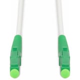 Digitus Glasfaser-Simplex-Patchkabel, stahlarmiert, Singlemode, LC/APC > LC/APC weiß, 1 Meter