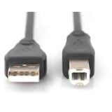 Digitus USB 2.0 Anschlusskabel USB-A (Stecker) > USB-B (Stecker) schwarz, 3 Meter
