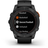 Garmin fēnix 7 Pro - Solar Edition, Smartwatch schwarz/grau, 47 mm, mit schwarzem Silikon-Armband