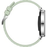 Huawei Watch GT4 41mm (Aurora-B19FG), Smartwatch silber/grün, Fluorelastomer-Armband in grün