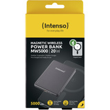 Intenso Magnetic Wireless Powerbank MW5000 Grey grau, 5.000 mAh, MagSafe, PD