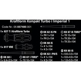 Wera Kraftform Kompakt Turbo i Imperial 1, Schraubendreher rot/gelb, 16-teilig, zöllig