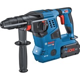 Bosch Professional Akku-Bohrhammer GBH 18V-28 CF Professional, mit GDE 18V-16 blau/schwarz, 2x Akku ProCORE18V 8,0Ah, Bluetooth, in L-BOXX