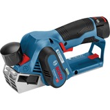 Bosch Professional Akku-Hobel GHO 12V-20 Professional, 12Volt, Elektrohobel blau/schwarz, 2x Li-Ionen Akku 3,0Ah