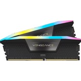 Corsair DIMM 64 GB DDR5-6600 (2x 32 GB) Dual-Kit, Arbeitsspeicher schwarz, CMH64GX5M2B6600C32, Vengeance RGB, INTEL XMP