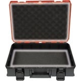 EINHELL Systemkoffer E-Case S-F foam, Werkzeugkiste schwarz/rot, mit 2 Schaumstoffeinlagen