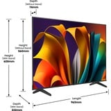 Hisense 50E6NT, LED-Fernseher 126 cm (50 Zoll), schwarz, UltraHD/4K, HDR, Triple Tuner