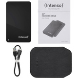 Intenso 2,5" Memory Drive 2 TB, Externe Festplatte schwarz, Micro-USB-B 3.2 Gen 1 (5 Gbit/s)