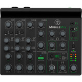 MACKIE MobileMix , Mischpult schwarz, 8-Kanal Mixer USB Stromversorgung A/V