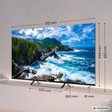 Medion LIFE MD 850701 Google TV, QLED-Fernseher 125.7 cm (50 Zoll), schwarz, UltraHD/4K, Triple Tuner, Chromecast built-in