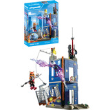 PLAYMOBIL 72022 Heroes: Duell am Helden-Tower, Konstruktionsspielzeug 
