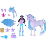 Spin Master Unicorn Academy - Glacier's Gemstone-Abenteuer mit Layla, Spielfigur mit 13 Zubehörteilen