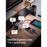 UGREEN DigiNest Cube Steckdosenleiste (3 AC-Steckdosen + 65W 2A2C) 