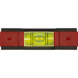 Wiha Mini-Wasserwaage Pocket 8 cm  grau/rot, mit Magnet 