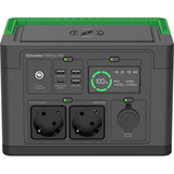 APC Schneider tragbare OffGrid Powerstation 330 schwarz/grün, Lithium-Ionen Akku 332Wh, 2x 230V 300W, 3x USB-A, 1x USB-C PD 60W