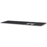 Apple Magic Keyboard mit Touch ID und Ziffernblock, Tastatur silber/schwarz, DE-Layout, für Mac Modelle mit Apple Chip