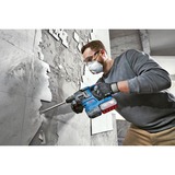 Bosch Professional Akku-Bohrhammer GBH 18V-22 Professional solo, 18Volt, mit GDE 18V-12 blau/schwarz, ohne Akku und Ladegerät, in L-BOXX 238