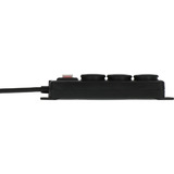 Brennenstuhl Outdoor-Steckdosenleiste IP44, 3-fach mit Schalter schwarz, 2 Meter