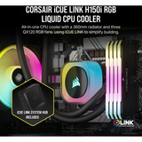 Corsair iCUE LINK H150i RGB Generalüberholt, Wasserkühlung schwarz