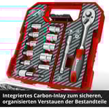 EINHELL  Bit- und Ratschen-Set in L-CASE, 37-teilig, Bit-Satz 