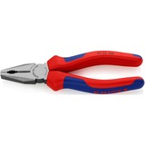 KNIPEX Kombizange 03 02 160 blau, gezahnte Greifflächen, Schneiden mit Facette