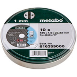 Metabo Trennscheiben SP 125x1,0x22,23 Inox, TF 41 10 Stück