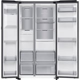 SAMSUNG RS80F64KEFEF, Side-by-Side edelstahl (dunkel), AI Voice Control, AI Energy Mode, Metal Cooling