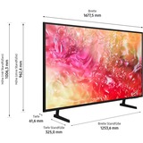 Samsung GU-75DU7199, LED-Fernseher 189 cm (75 Zoll), schwarz, UltraHD/4K, SmartTV, HDR 10+, WLAN, Bluetooth