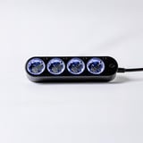 Shelly Steckdosenleiste Power Strip 4 Gen4 schwarz, 1,5 Meter Kabel, mit Energiemessung