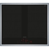 Siemens EX645HXC1E iQ700, Autarkes Kochfeld schwarz/edelstahl, 60 cm, Home Connect