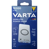 Varta Wireless Powerbank 10.000 weiß, 10.000 mAh, Qi, Power Delivery, Quick Charge 3.0