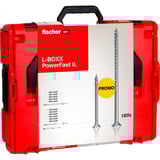 fischer Aktion L-BOXX 102 Power-Fast II TX, Schrauben-Set 1.801-teilig, mit Profi-Bitset