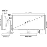 Arozzi Nova 34T2K165, Gaming-Monitor 86.4 cm (34 Zoll), schwarz, UWQHD, VA, Curved, HDMI, DP, Lautsprecher, 165Hz Panel