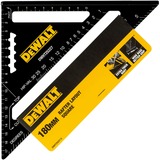 DEWALT Speed Square-Anschlagwinkel, 18cm, Winkelmesser schwarz