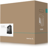 DeepCool CL660, Tower-Gehäuse schwarz/holz, Tempered Glass