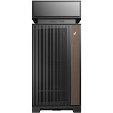 DeepCool CL660, Tower-Gehäuse schwarz/holz, Tempered Glass