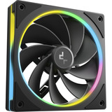 DeepCool CL660, Tower-Gehäuse schwarz/holz, Tempered Glass