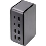 Digitus 14 Port Dockingstation grau/schwarz, HDMI, DP, USB-A, USB-C, USB4, 3,5mm, SD/MicroSD, 8K