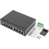 Digitus 8 Port Gigabit Ethernet Netzwerk, Switch schwarz