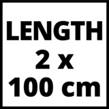 Einhell Führungsschiene Alu L700, Länge 2.000mm aluminium, 2-teilig