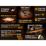 GEEKOM A9 MAX, Mini-PC silber, Windows 11 Pro