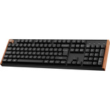 Keychron K10 HE, Gaming-Tastatur schwarz/holz, DE-Layout, Gateron Double-Rail Magnetic Nebula, Hot-Swap, Aluminiumrahmen, RGB